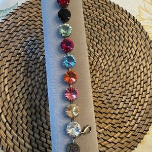 Multi Rivoli crystal bracelet